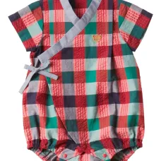 клетчатое боди с запахом