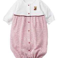 ромпер в полоску с вышивкой