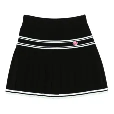 плиссированная юбка в полоску