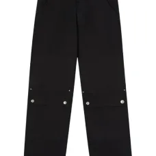 Брюки с накладными карманами