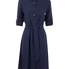 платье-рубашка с поясом