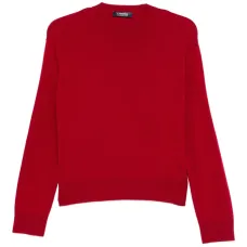 Шерстяной джемпер с круглым вырезом