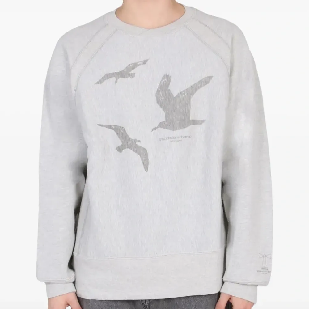 Толстовка с круглым вырезом и принтом