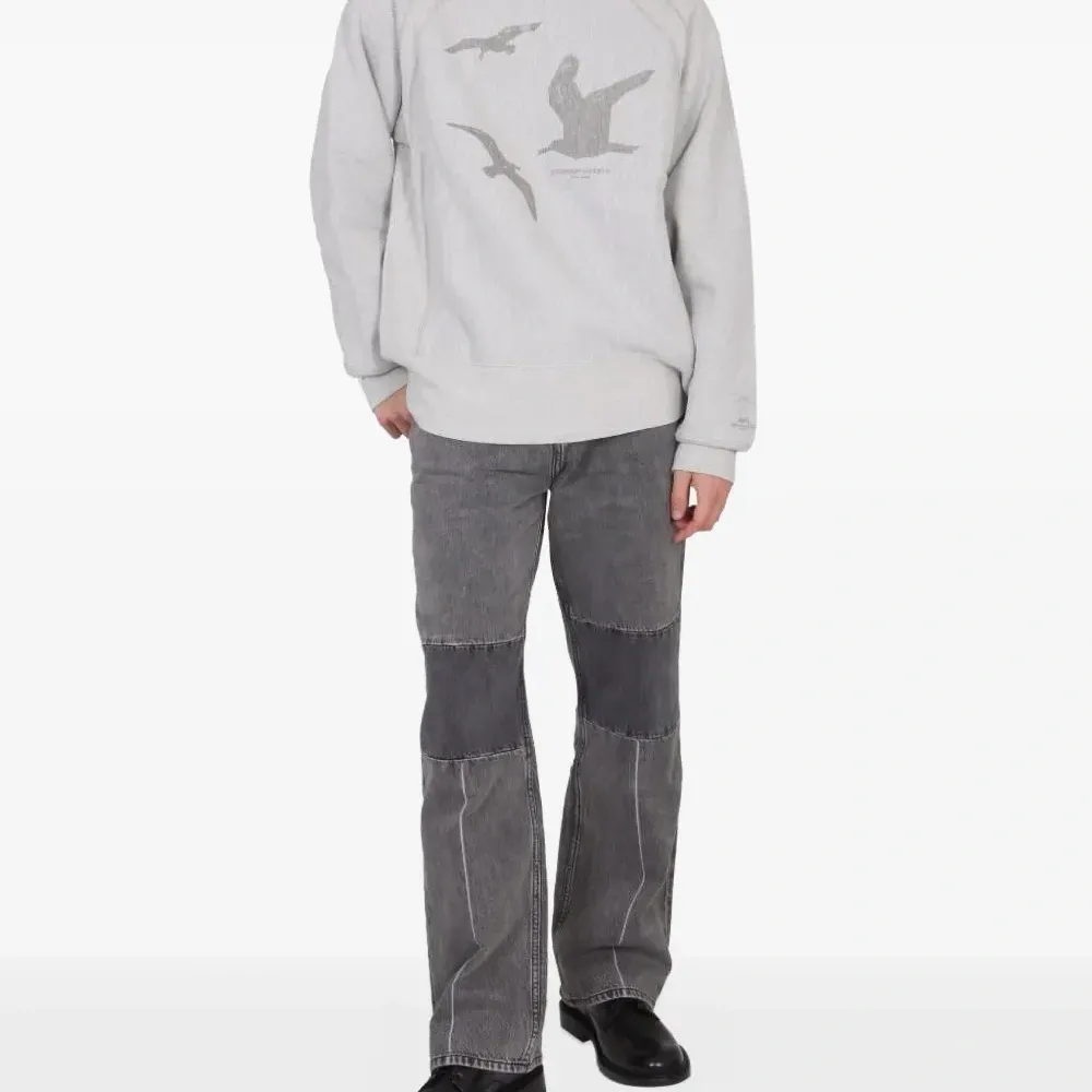 Толстовка с круглым вырезом и принтом