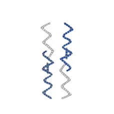 серьги с кристаллами