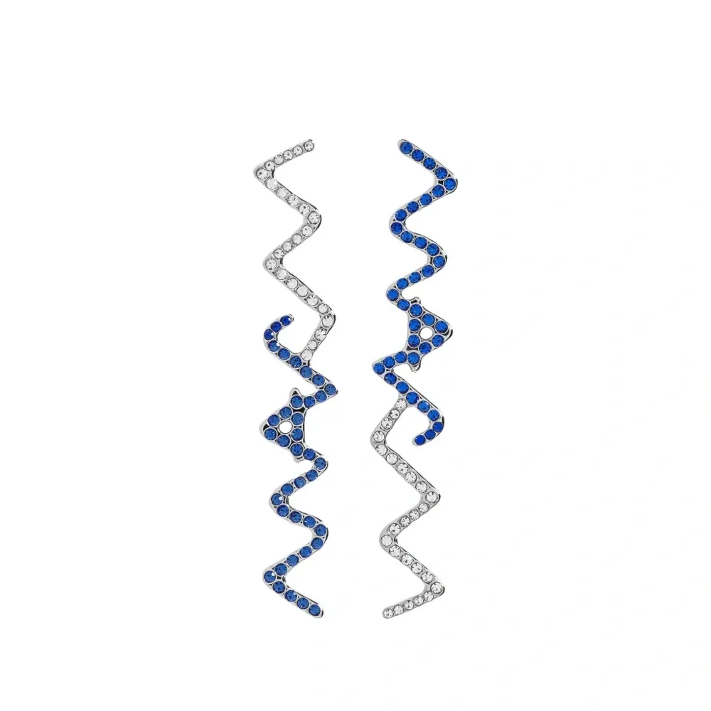 серьги с кристаллами