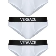 Комплект из трех трусов-брифов с логотипом Комплект из трех трусов-брифов с логотипом