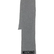 Шарф в рубчик с логотипом