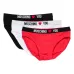 Комплект из трех трусов-брифов с логотипом Комплект из трех трусов-брифов с логотипом