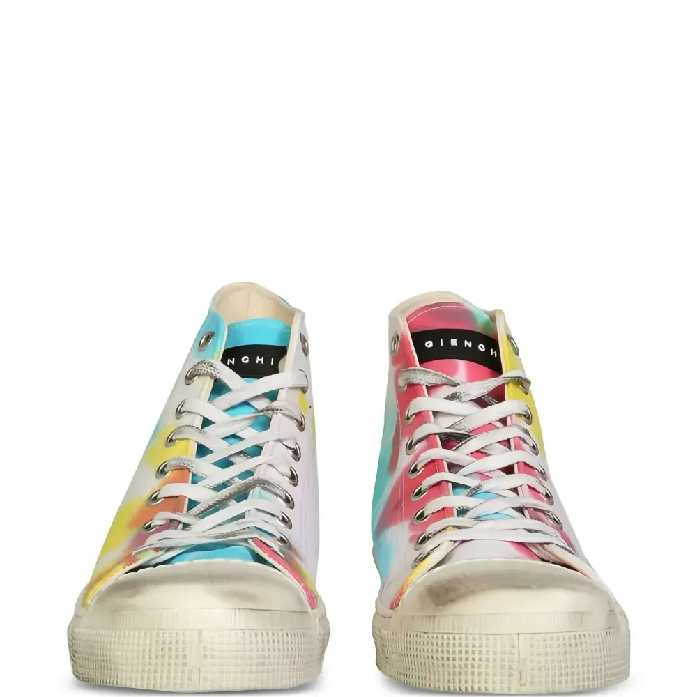 Высокие кеды с принтом тай-дай из коллаборации с Jean Michel