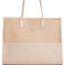 Сумка-тоут с сетчатой вставкой