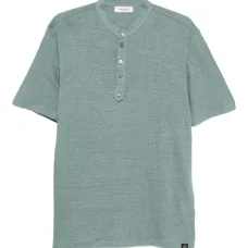 Льняная футболка хенли Льняная футболка хенли