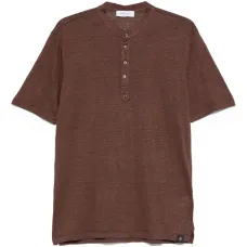 Футболка с планкой на пуговицах