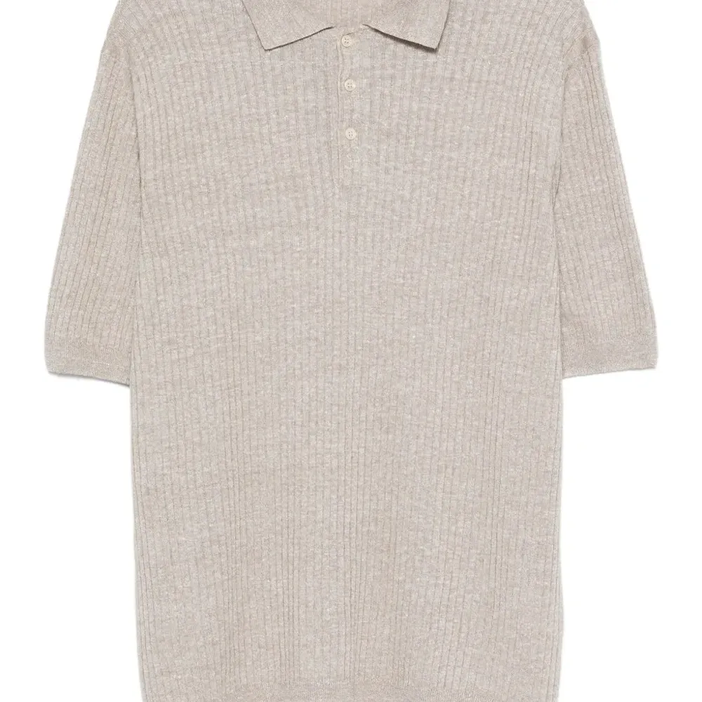 Рубашка поло в рубчик