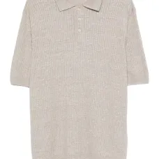 Рубашка поло в рубчик