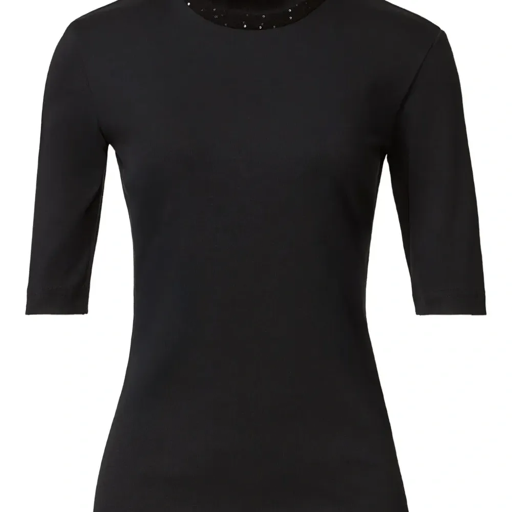 декорированный топ с короткими рукавами