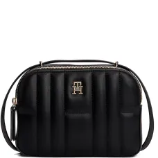 Стеганая сумка на плечо с логотипом