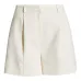 Pleated-front tailored shorts