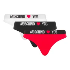 Комплект из трех трусов-брифов с логотипом Комплект из трех трусов-брифов с логотипом