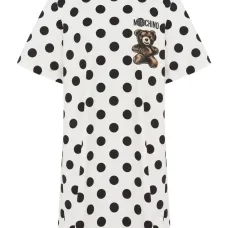 Платье мини в горох