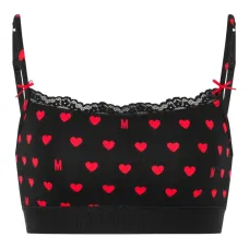 Бюстгальтер с кружевом и принтом Бюстгальтер с кружевом и принтом