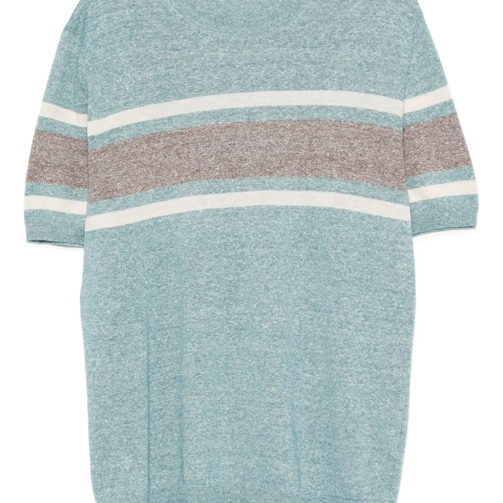 Топ в полоску с короткими рукавами