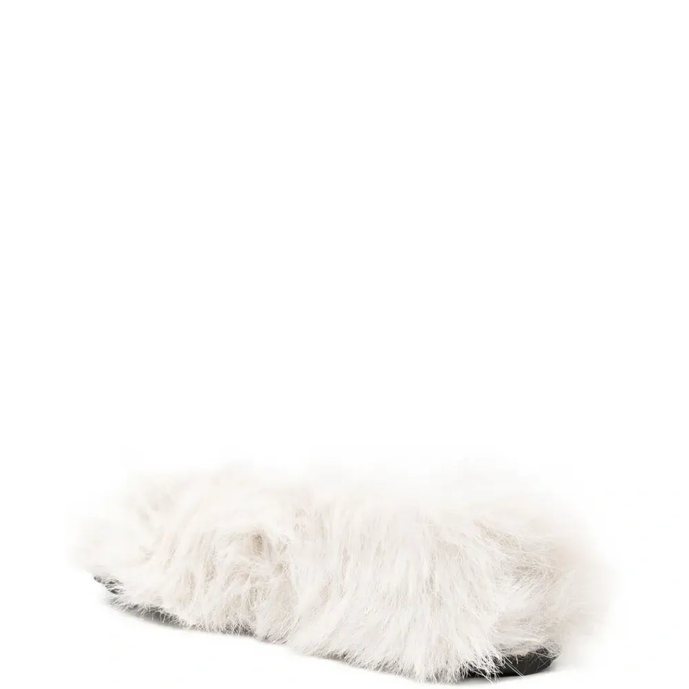 Балетки с искусственным мехом