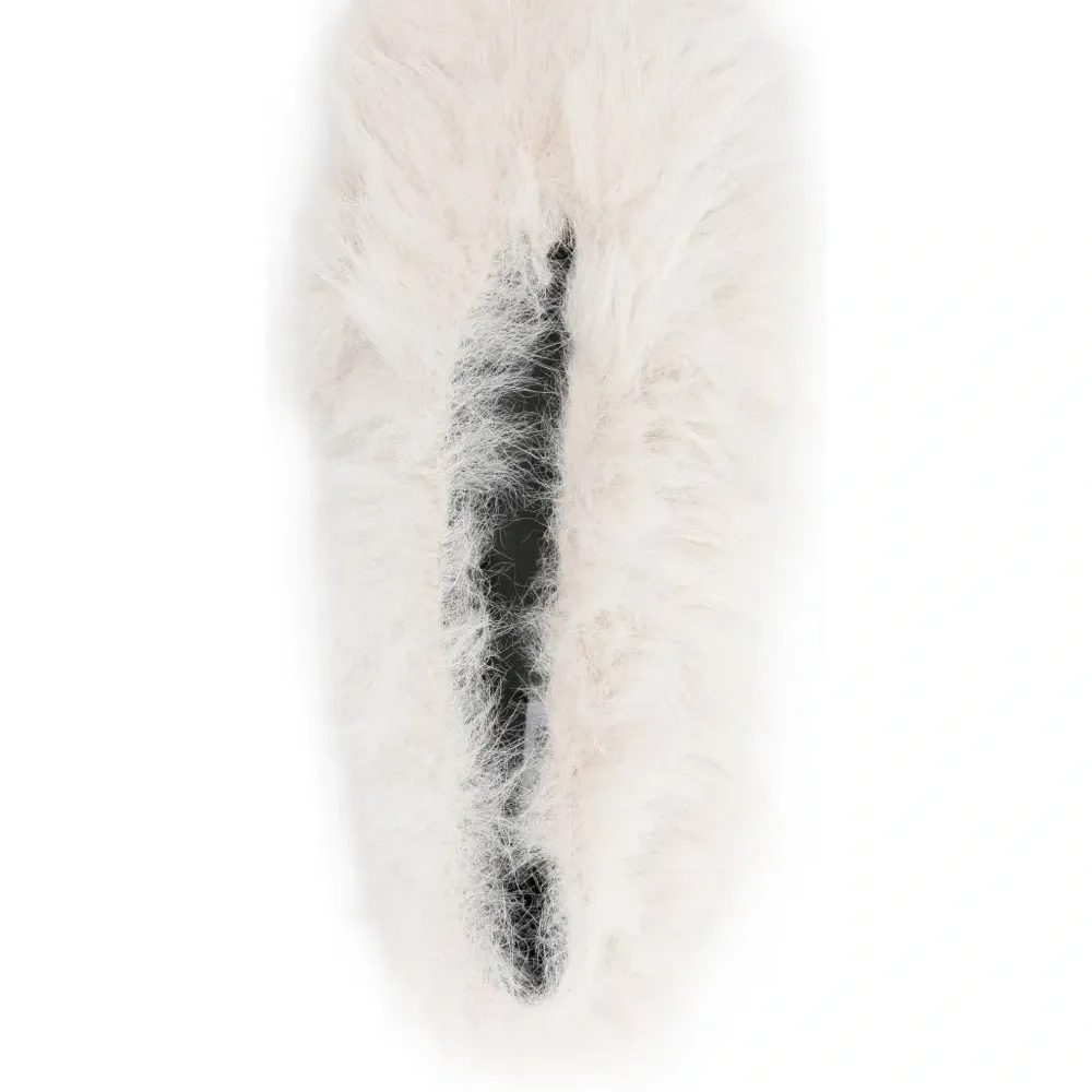 Балетки с искусственным мехом