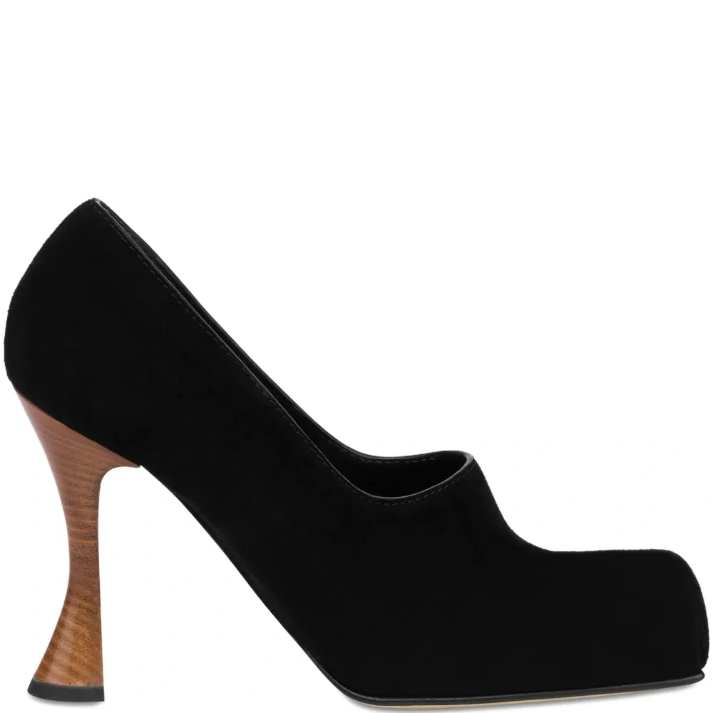 Туфли на деревянном каблуке