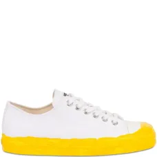 Двухцветные кроссовки на шнуровке