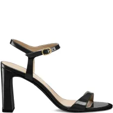 Босоножки из лакированной кожи с ремешком на щиколотке