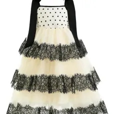 Кружевное платье в горох