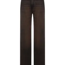 джинсы Korea с эффектом потертости