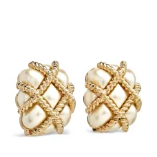 Серьги-клипсы с жемчугом