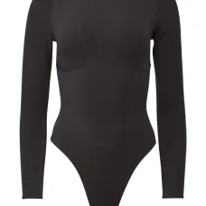 Боди Hourglass в рубчик с длинными рукавами