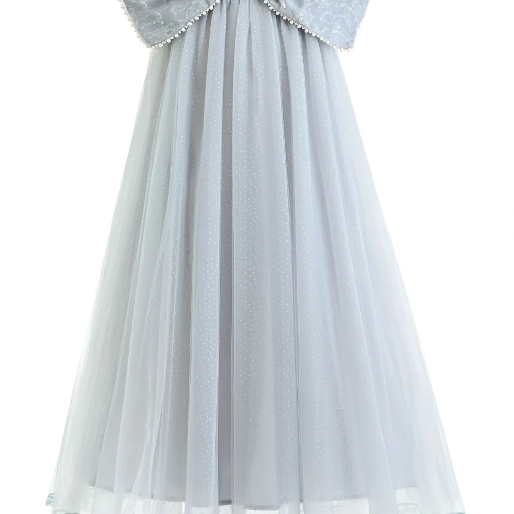 Платье из тюля с бантом