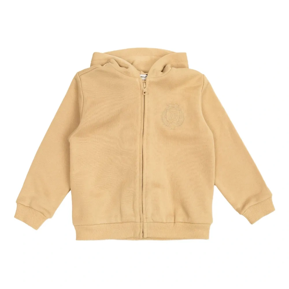 Худи на молнии с вышитым логотипом