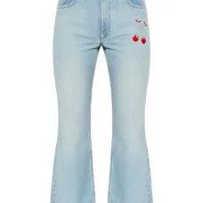 Джинсы с вышивкой