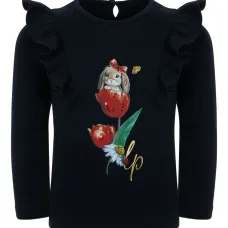 Топ с оборками и принтом