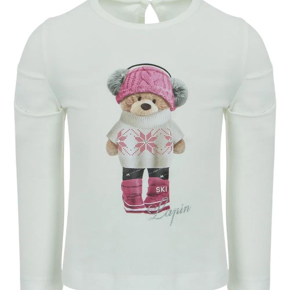 Топ с длинными рукавами и принтом