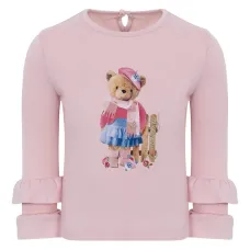 Топ с оборками и принтом Топ с оборками и принтом