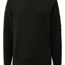 Вязаный свитер с деталями на линзах