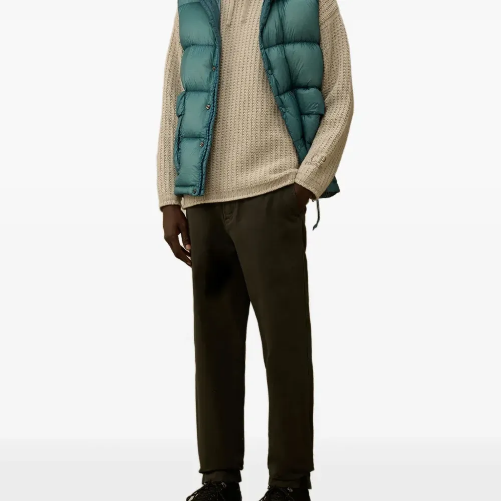 Трикотажное худи с вышитым логотипом