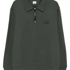 Толстовка на молнии с воротником поло