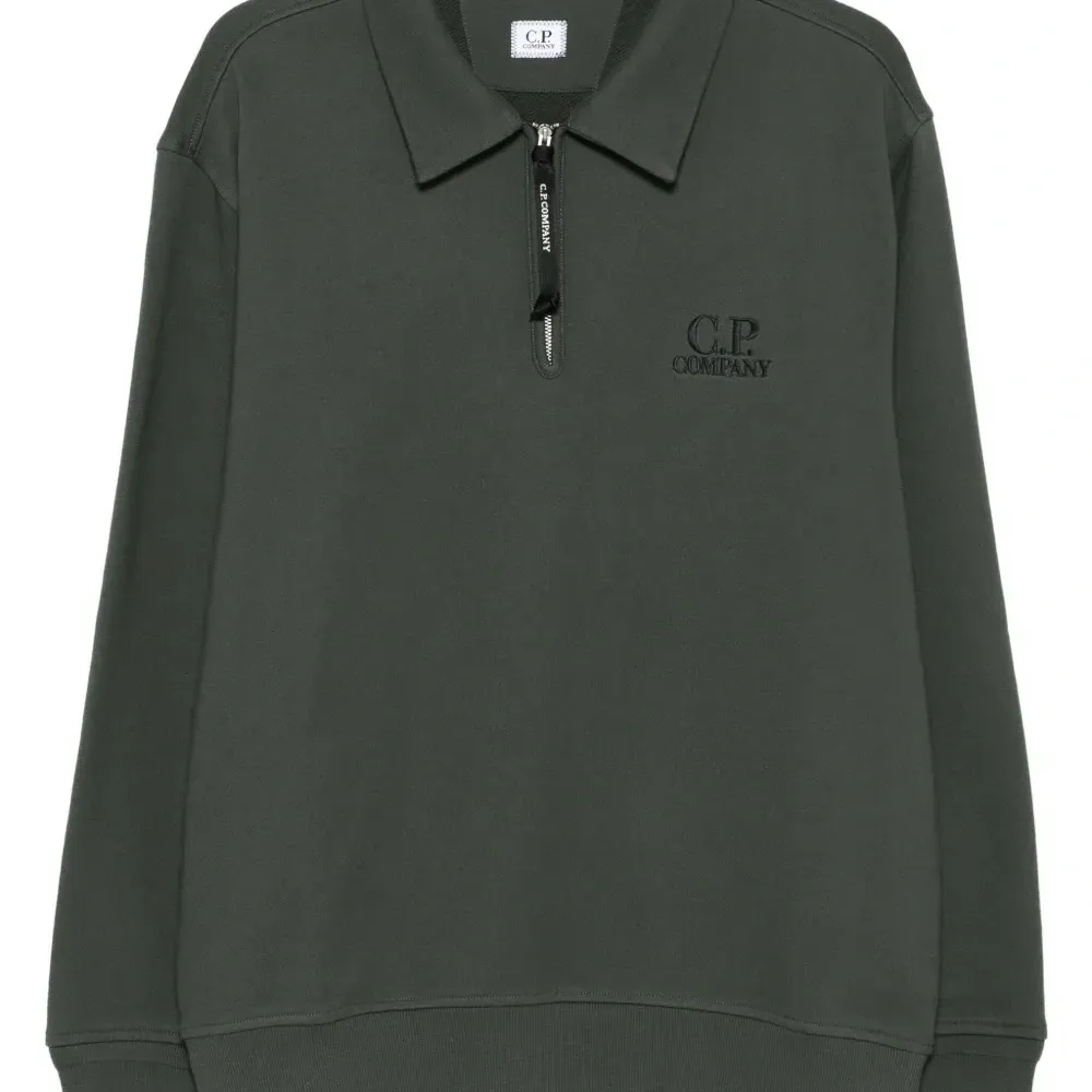 Толстовка на молнии с воротником поло