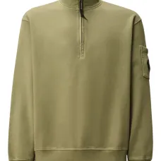 Толстовка с воротником на молнии и карманом