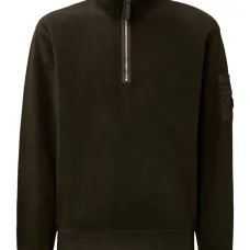 Свитер на молнии с декоративным элементом Lens