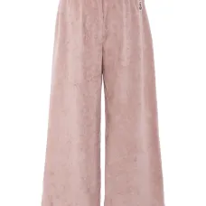 велюровые брюки с эластичным поясом