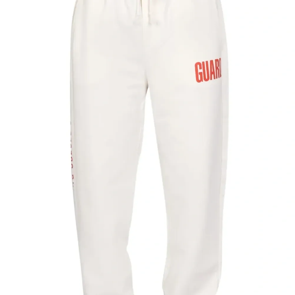 Брюки с кулиской и графичным принтом