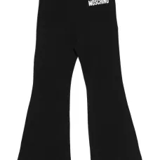 Расклешенные брюки с логотипом